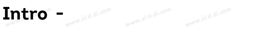 Intro合集字体转换
