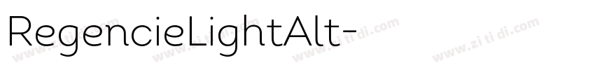 RegencieLightAlt字体转换