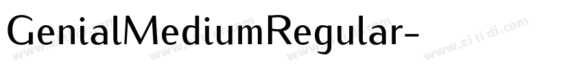 GenialMediumRegular字体转换