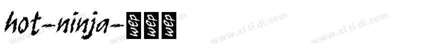 hot-ninja字体转换