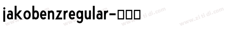 jakobenzregular字体转换
