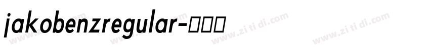 jakobenzregular字体转换