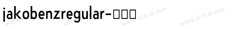 jakobenzregular字体转换