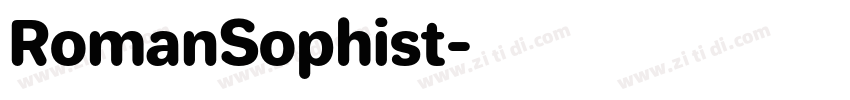 RomanSophist字体转换
