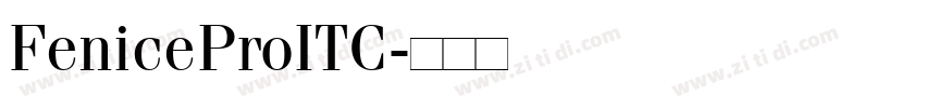 FeniceProITC字体转换