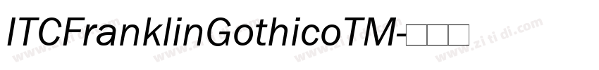 ITCFranklinGothicoTM字体转换