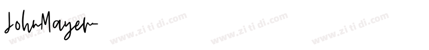 JohnMayer字体转换