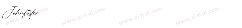 Johnfoster字体转换
