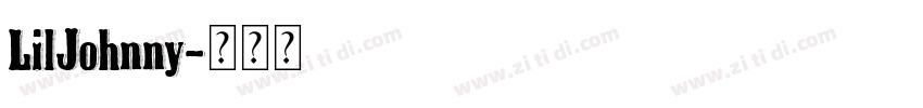 LilJohnny字体转换
