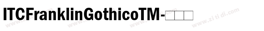 ITCFranklinGothicoTM字体转换