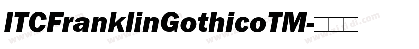 ITCFranklinGothicoTM字体转换