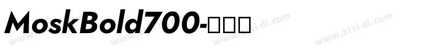 MoskBold700字体转换
