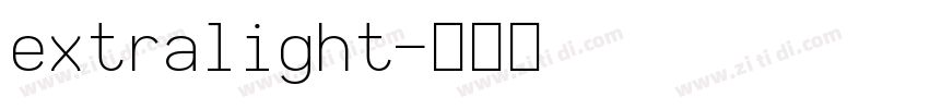 extralight字体转换