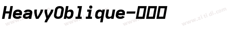 HeavyOblique字体转换