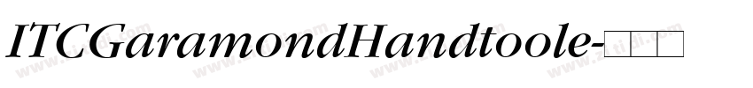 ITCGaramondHandtoole字体转换
