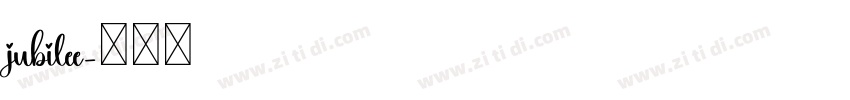 jubilee字体转换