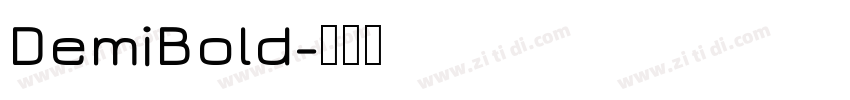 DemiBold字体转换