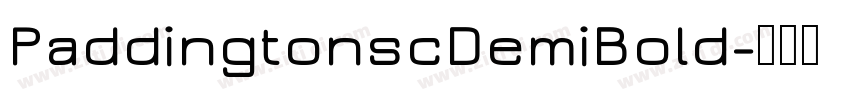 PaddingtonscDemiBold字体转换