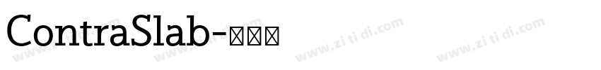 ContraSlab字体转换