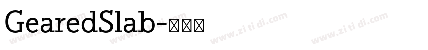 GearedSlab字体转换