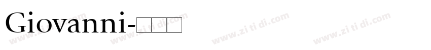 Giovanni字体转换
