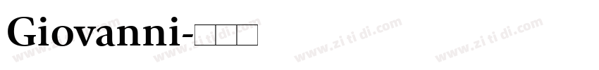 Giovanni字体转换