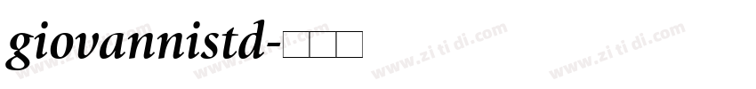 giovannistd字体转换