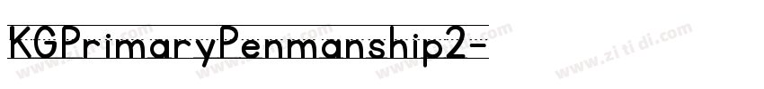 KGPrimaryPenmanship2字体转换