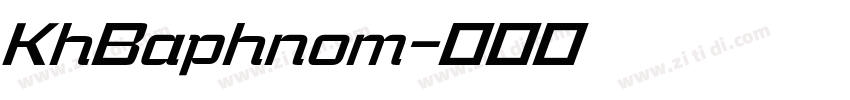 KhBaphnom字体转换