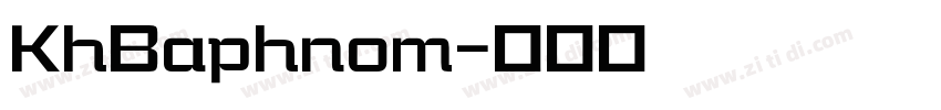 KhBaphnom字体转换