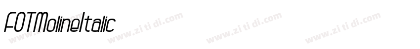FOTMolineItalic字体转换