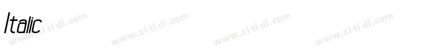 Italic字體字体转换