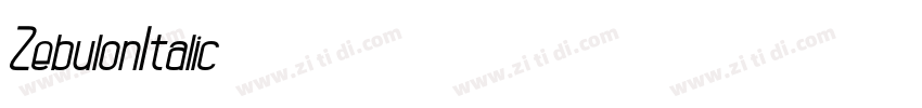 ZebulonItalic字体转换