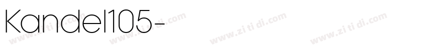 Kandel105字体转换