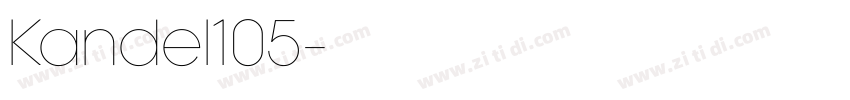 Kandel105字体转换