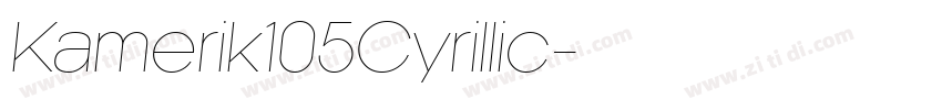Kamerik105Cyrillic字体转换
