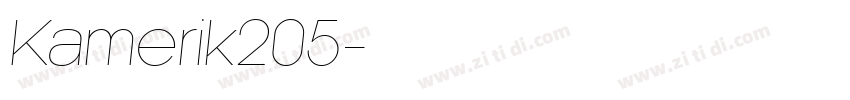 Kamerik205字体转换