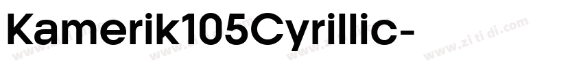 Kamerik105Cyrillic字体转换