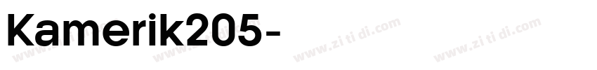 Kamerik205字体转换