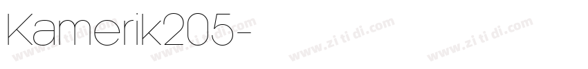 Kamerik205字体转换