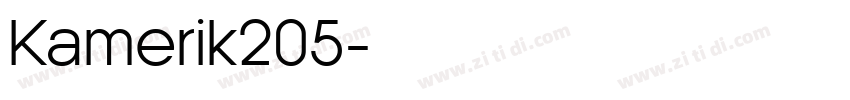 Kamerik205字体转换