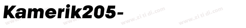 Kamerik205字体转换