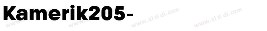 Kamerik205字体转换