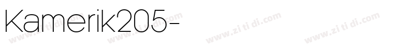 Kamerik205字体转换