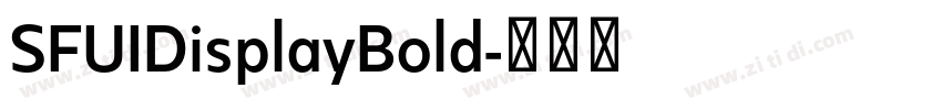 SFUIDisplayBold字体转换