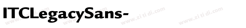 ITCLegacySans字体转换