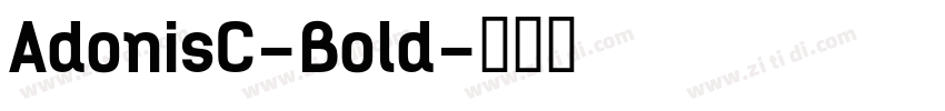 AdonisC-Bold字体转换