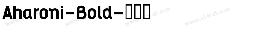 Aharoni-Bold字体转换