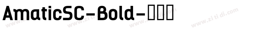 AmaticSC-Bold字体转换