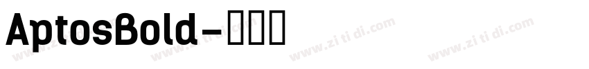 AptosBold字体转换
